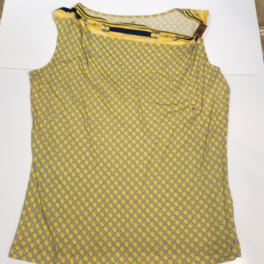 Yellow and Blue Nautical Theme Top